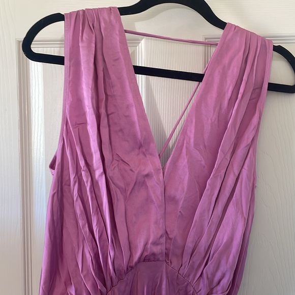 Banana Republic Jessie satin midi Slip dress Small NWOT sexy Classy Pink dress - Picture 7 of 9